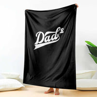 Dad Of Two Throw Blanket Funny Daddy 2 Promoted for The Second Time