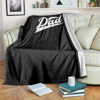 Dad Of Two Throw Blanket Funny Daddy 2 Promoted for The Second Time