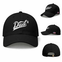 Dad Of Two Baseball Cap Funny Daddy 2 Promoted for The Second Time