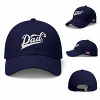 Dad Of Two Baseball Cap Funny Daddy 2 Promoted for The Second Time