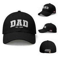 Dad Est 2026 Baseball Cap Promoted To Daddy Fathers Day