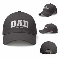 Dad Est 2026 Baseball Cap Promoted To Daddy Fathers Day
