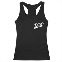 Dad Of Three Racerback Tank Top Funny Daddy Cubed Promoted for The Third Time