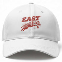 Easy Tiger Baseball Cap Vintage Distressed Tiger Trendy Grunge Indie Boho