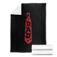 Dad Tie Star Music Lover Fathers Day Throw Blanket