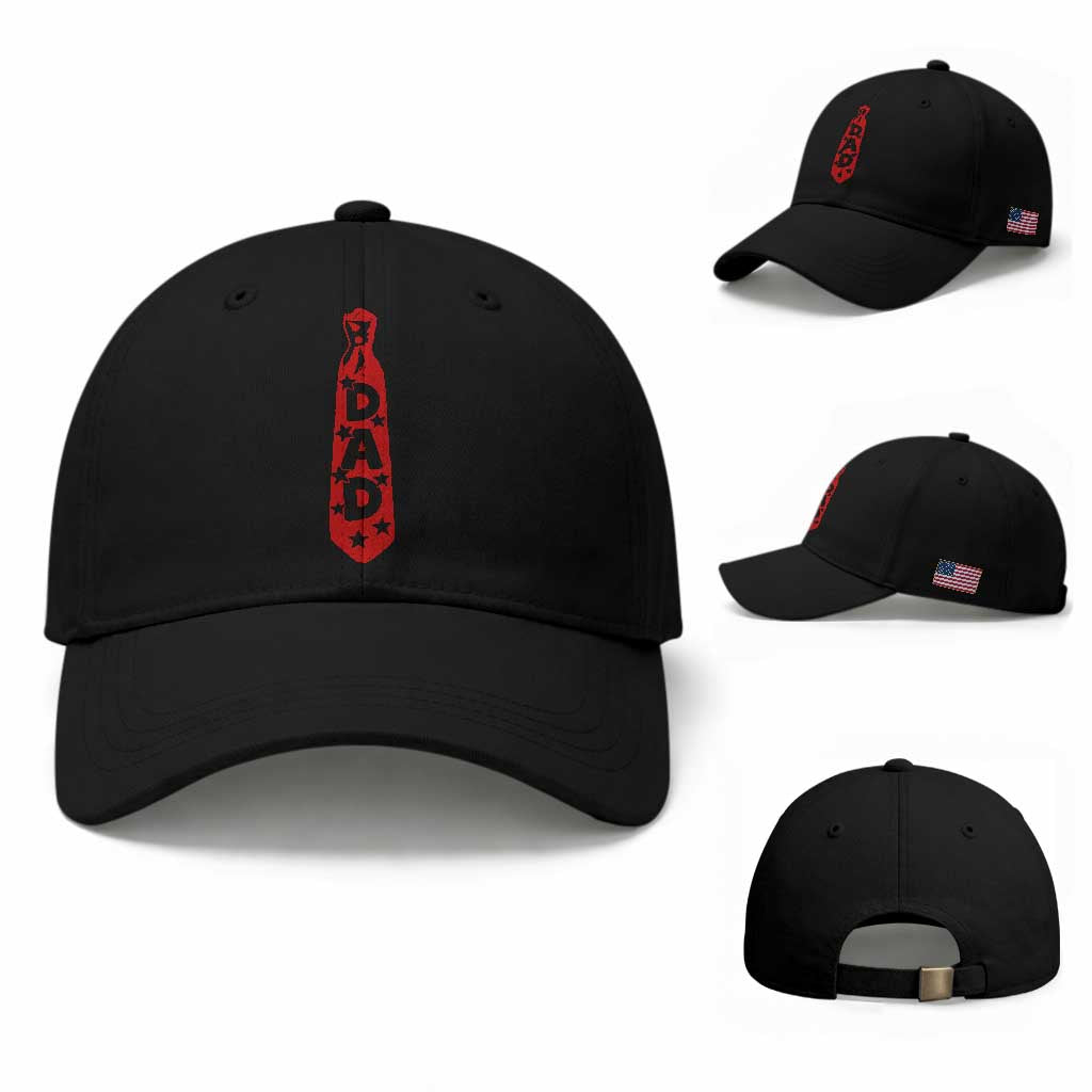 Dad Tie Star Music Lover Fathers Day Baseball Cap