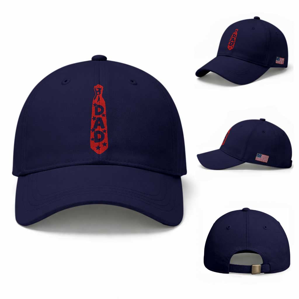 Dad Tie Star Music Lover Fathers Day Baseball Cap