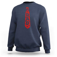 Dad Tie Star Music Lover Fathers Day Sweatshirt