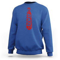 Dad Tie Star Music Lover Fathers Day Sweatshirt