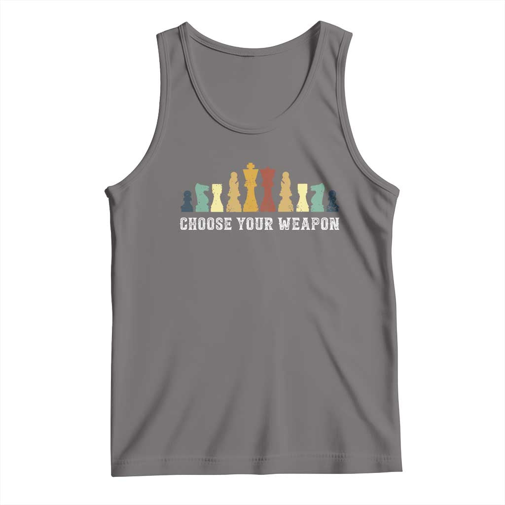 Chess Lover Tank Top Choose Your Weapon Retro Vintage