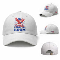 Today We Boom 4th of July Bald Eagle Fireworks Baseball Cap