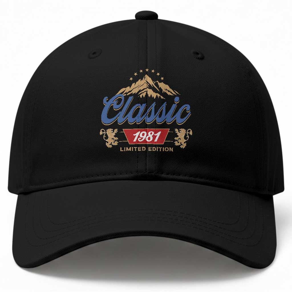 45th Birthday Beer Classic 1981 Limited Edition Baseball Cap Funny Gifts for 45 Year Olds