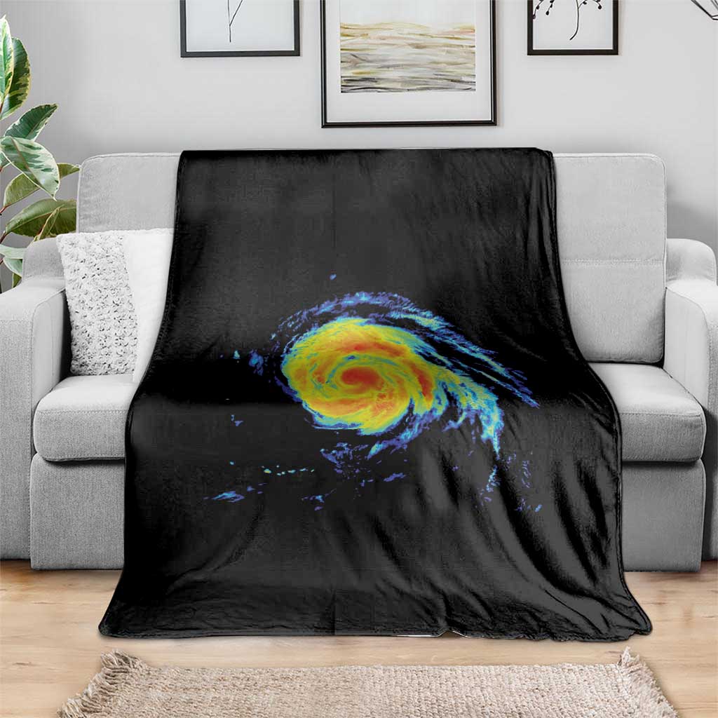 Hurricane Erin Throw Blanket Meteorologist Weather Radar Storm Chasing - Wonder Print Shop