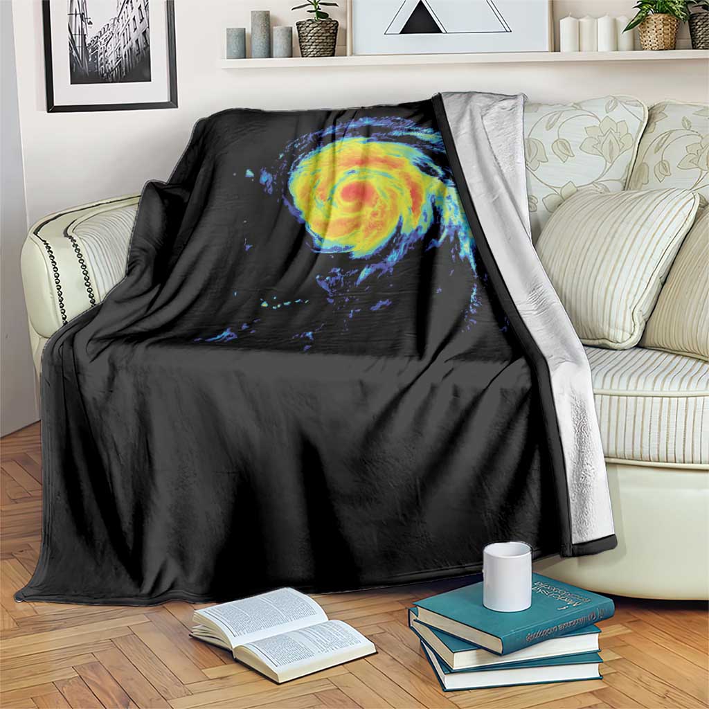 Hurricane Erin Throw Blanket Meteorologist Weather Radar Storm Chasing - Wonder Print Shop