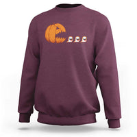 Funny Halloween Gamer Video Gaming Pumpkin Ghost Sweatshirt - Wonder Print Shop