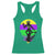 Funny Mardi Gras Rougarou Racerback Tank Top Beads Carnival Cryptids Of Louisiana