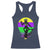 Funny Mardi Gras Rougarou Racerback Tank Top Beads Carnival Cryptids Of Louisiana