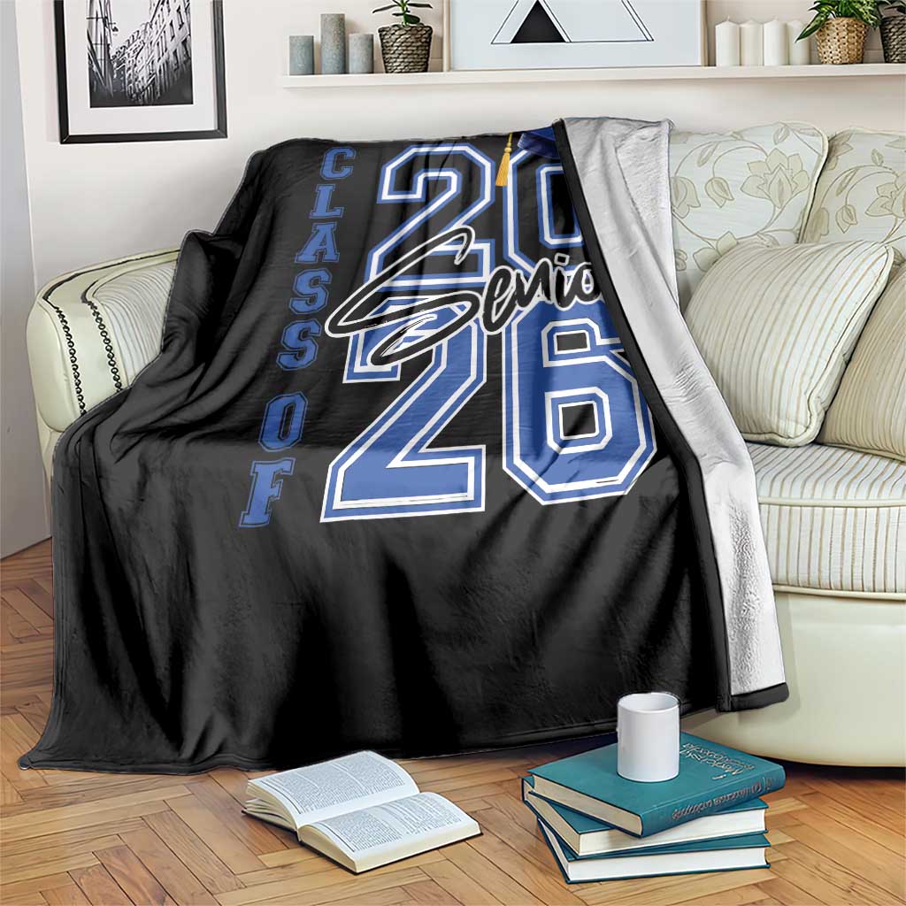Class of 2026 Senior Throw Blanket School Graduation 26