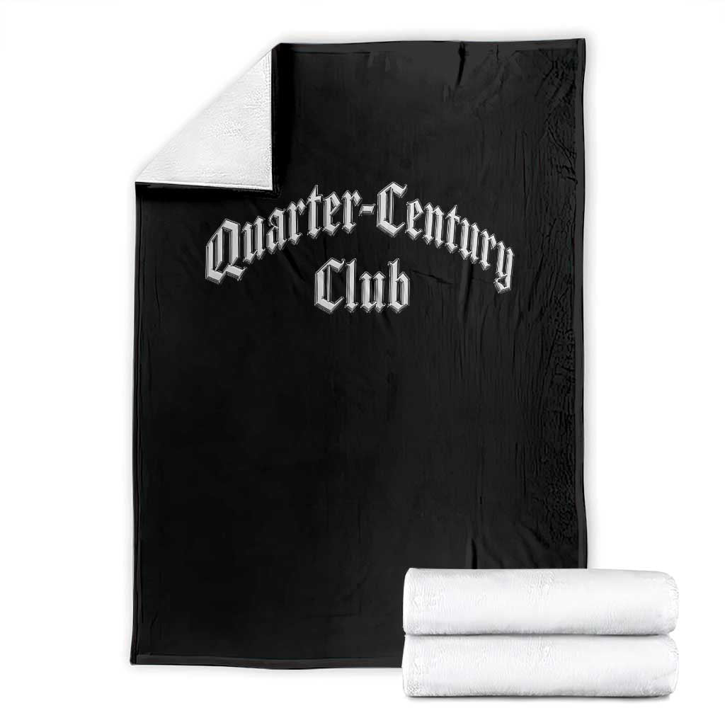 25th Birthday Throw Blanket Quarter Century Club Gothic 25 Years Old Bday