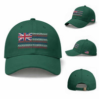 Hawaiian Tribal Flag State of Hawaii Baseball Cap