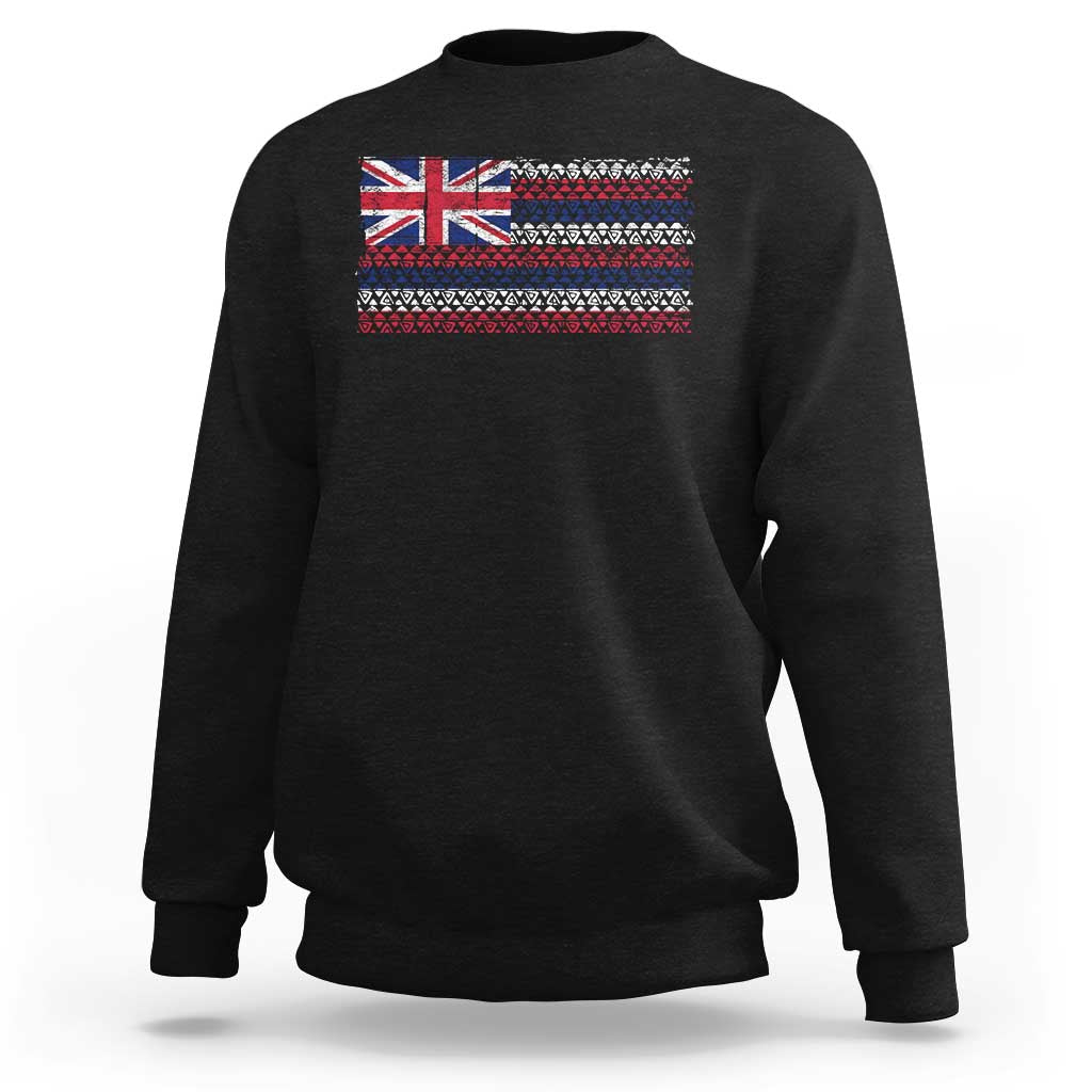 Hawaiian Tribal Flag State of Hawaii Sweatshirt