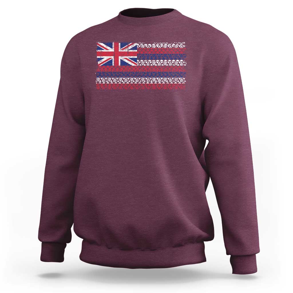 Hawaiian Tribal Flag State of Hawaii Sweatshirt