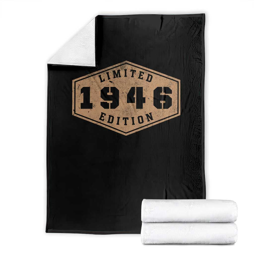 80th Birthday Throw Blanket 1946 Limited Edition Gifts For Turning 80
