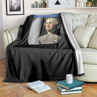 There is Motion At Your Front Door George Washington Meme Throw Blanket