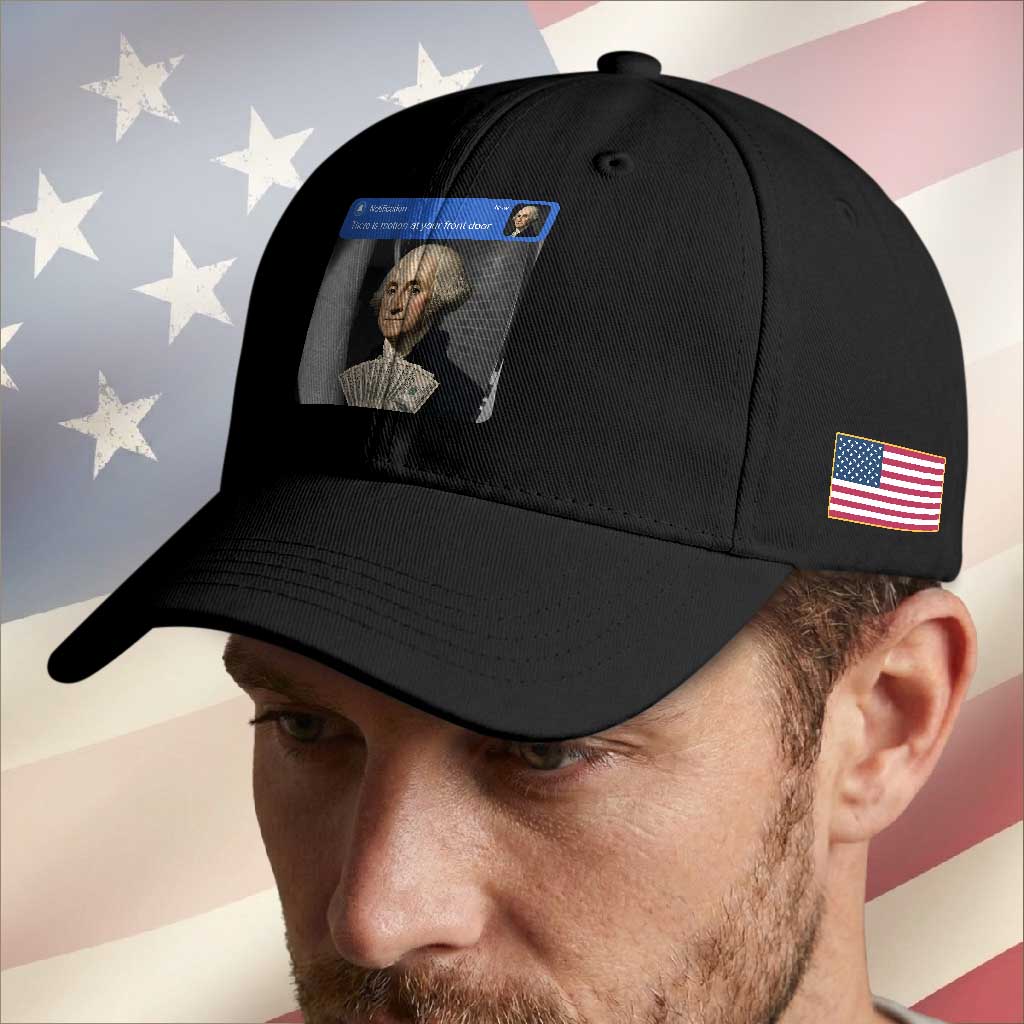 There is Motion At Your Front Door George Washington Meme Baseball Cap