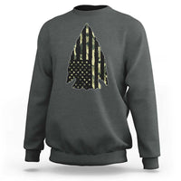 Arrowhead Hunter Vintage Camougflage USA Flag Sweatshirt