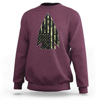 Arrowhead Hunter Vintage Camougflage USA Flag Sweatshirt