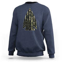 Arrowhead Hunter Vintage Camougflage USA Flag Sweatshirt