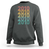 16th Birthday Sweatshirt Vintage 2010 Retro 16 Years Old Birthday