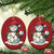 Funny Xmas Baseball Christmas Ornament Cute Snowman Baseball Players Santa Hat - Wonder Print Shop