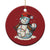 Funny Xmas Baseball Christmas Ornament Cute Snowman Baseball Players Santa Hat - Wonder Print Shop