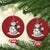 Funny Xmas Baseball Christmas Ornament Cute Snowman Baseball Players Santa Hat - Wonder Print Shop