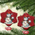 Funny Xmas Baseball Christmas Ornament Cute Snowman Baseball Players Santa Hat - Wonder Print Shop