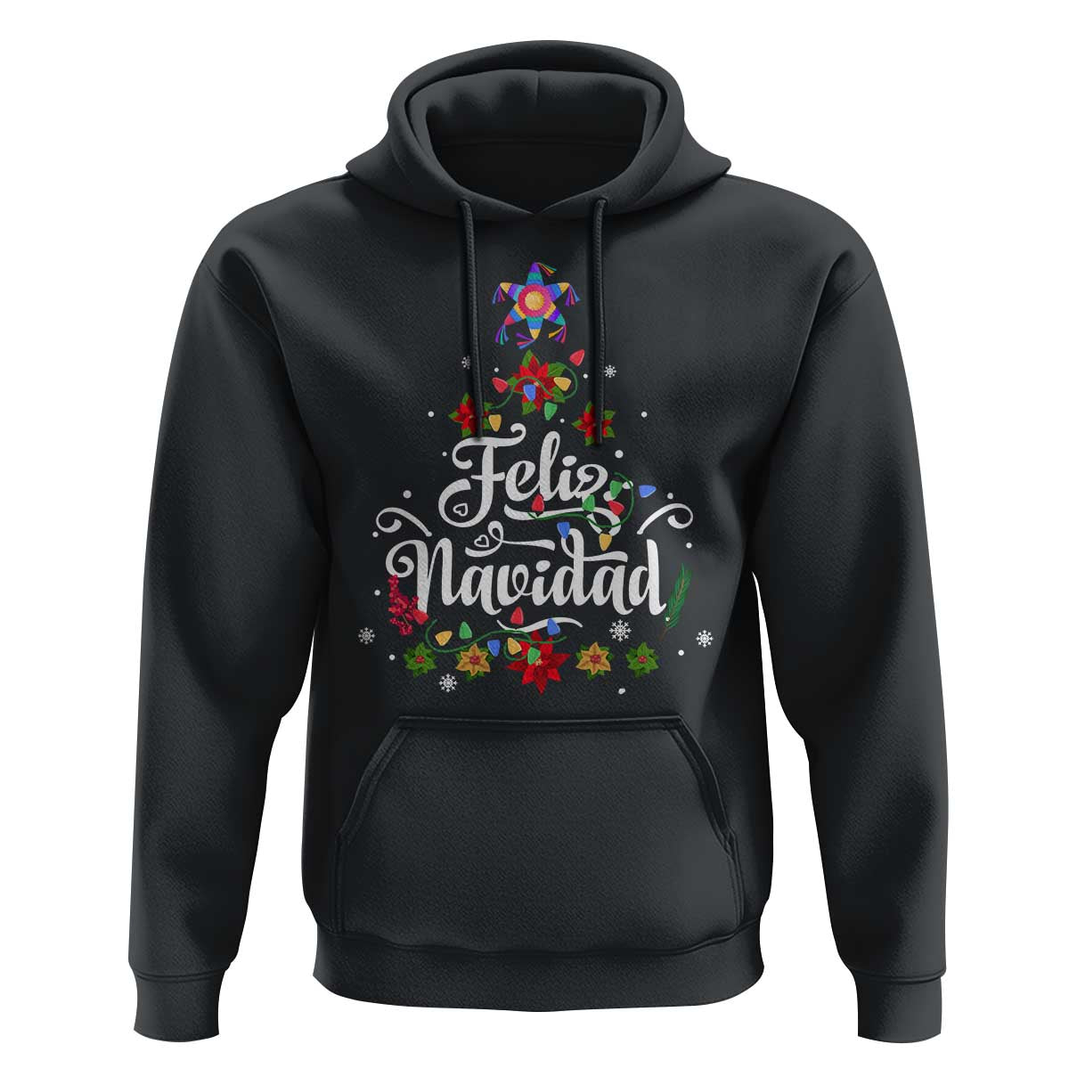 Christmas In Mexico Hoodie Feliz Navidad Pinata Star Xmas Tree