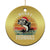 Funny Xmas Fishing Christmas Ornament Merry Fishmas Vintage Sunset Retro - Wonder Print Shop