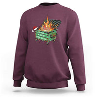 Funny Lil Dumpster Fire 2025 Sweatshirt The Year We Couldnt Afford Anything - Wonder Print Shop