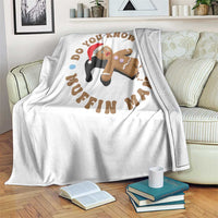 Christmas Gingerbread Throw Blanket Funny Do You Know The Muffin Man - Wonder Print Shop