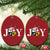 Xmas Native American Joy Medicine Wheel Santa Hat Christmas Ornament - Wonder Print Shop