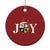 Xmas Native American Joy Medicine Wheel Santa Hat Christmas Ornament - Wonder Print Shop