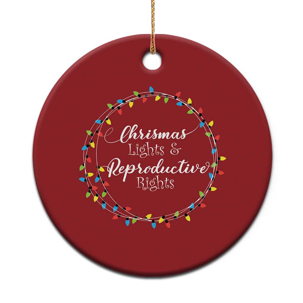 Funny Xmas Lights And Reproductive Rights Christmas Ornament Led Light - Wonder Print Shop