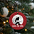 Funny Bigfoot Snowboarding Christmas Ornament Shred The Gnar Moon Snowboard - Wonder Print Shop