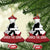 Funny Bigfoot Snowboarding Christmas Ornament Shred The Gnar Moon Snowboard - Wonder Print Shop