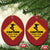 Funny Snowboarding Christmas Ornament Caution Pray For Snow Snowboard - Wonder Print Shop