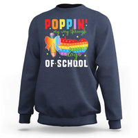 Funny Poppin' My Way Through 100 Day Sweatshirt