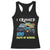 Funny I Crushed 100 Days Of School Racerback Tank Top Monster Truck 100th Day Of School