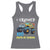 Funny I Crushed 100 Days Of School Racerback Tank Top Monster Truck 100th Day Of School